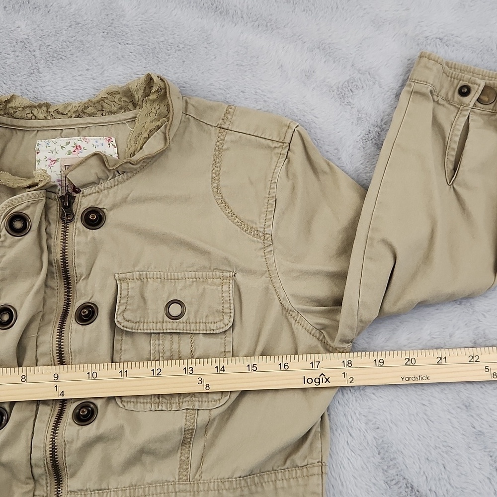 DECREE tan zip-up jacket size medium - Picture 9 of 11